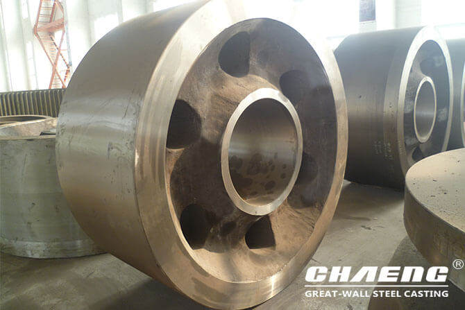 steel casting support roller for rotary kiln