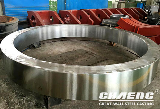 cast steel riding ring for rotary kiln
