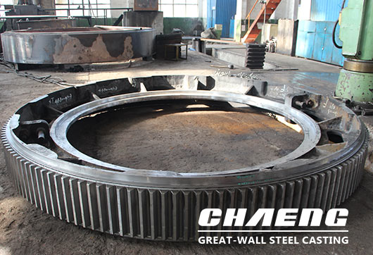 cast steel girth gear ring for ball mill, rotary kiln
