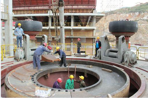 grinding table of vertical roller mill